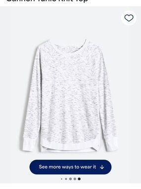 Threads 4 Thought White Marled Scoop Neck Sweater